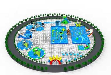 Giant Toys Equipment Inflatable Water Parks With Airtight And Constant Blower
