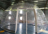 Δημοφιλής διαφανής σκηνή φυσαλίδων PVC διογκώσιμη με δύο πόρτες και διεξόδους