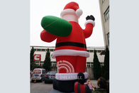 Γιγαντιαίο χτύπημα διακοσμήσεων Χριστουγέννων 33 FT/10M διογκώσιμο Santa υπαίθριο διογκώσιμο - επάνω Άγιος Βασίλης