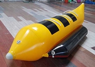 Φουσκωτό σκάφος μπανάνας 0,9 χιλιοστών PVC 3 ατόμων ανατινάζει παιχνίδια νερού για λίμνη και θάλασσα