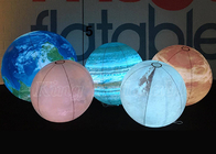 Υπαίθριο διαφήμισης μπαλόνι σφαιρών πλανητών μπαλονιών διογκώσιμο κρεμώντας με το οδηγημένο φως