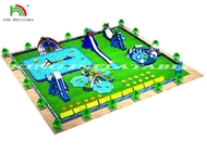Σχεδιασμός έργου νερού Πάρκο παιχνιδιών Πνευματώδης πίστα εμπόδια Υδάτινη πηδούλα με πισίνα