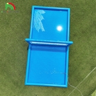 33FT φουσκωτό γήπεδο βόλεϊ πισίνα μπλε παραλία νερό βόλεϊ Net Field με αντλία αέρα για εξωτερικά αθλήματα