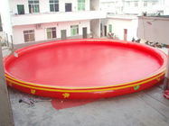 Κόκκινο PVC γύρω από τη διογκώσιμη πισίνα/φορητές λίμνες νερού για τους ενηλίκους και τα παιδιά