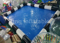 Εμπορική μπλε διογκώσιμη πισίνα για τη διασκέδαση ενηλίκων με τον ανεμιστήρα CE