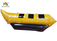 Κίτρινες 3 αλιευτικά σκάφη μυγών καθισμάτων εμπορικού βαθμού διογκώσιμες/βάρκα μπανανών ρυμουλκήσιμη
