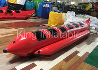 Κόκκινα νερού παιχνιδιών μπανανών αλιευτικά σκάφη μυγών βαρκών διογκώσιμα για τον αθλητισμό αγώνα νερού
