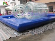 Διαφανές διογκώσιμο κυλώντας παιχνίδι PVC νερού για τη θάλασσα/τη λίμνη/τις πισίνες