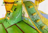 Πράσινες/κίτρινες σπίτια και φωτογραφική διαφάνεια αναπήδησης PVC 0.55mm εμπορικές με το CE εγκεκριμένο
