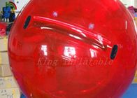 Κόκκινο 0.8mm PVC/PTU 2m διογκώσιμος περίπατος διαμέτρων στη σφαίρα νερού με την εκτύπωση
