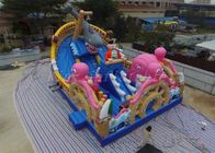 Πολύχρωμο χτύπημα PVC - επάνω ωκεάνιο παγκόσμιο πάρκο παιδικών χαρών παιχνιδιού Combo για τη διασκέδαση