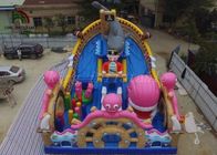 Πολύχρωμο χτύπημα PVC - επάνω ωκεάνιο παγκόσμιο πάρκο παιδικών χαρών παιχνιδιού Combo για τη διασκέδαση
