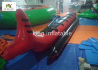 Κόκκινες βάρκες μπανανών καρχαριών διογκώσιμες με τη λαβή 6 για ενήλικο εμπορικό
