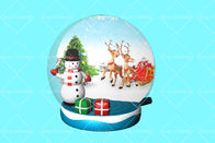 Διογκώσιμο μπαλόνι σφαιρών χιονιού Χαρούμενα Χριστούγεννας διαφήμισης 3m βασιλιάδων