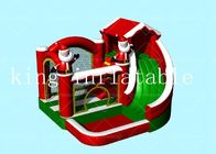 EN71 διογκώσιμα κάστρα Bouncy προϊόντων Χριστουγέννων με το μουσαμά PVC φωτογραφικών διαφανειών