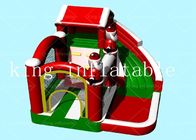 EN71 διογκώσιμα κάστρα Bouncy προϊόντων Χριστουγέννων με το μουσαμά PVC φωτογραφικών διαφανειών