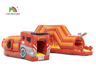 PVC 0.55mm 21ft κόκκινη σειρά μαθημάτων εμποδίων πυροσβεστικών οχημάτων διογκώσιμη για τα παιδιά