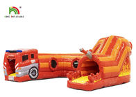 PVC 0.55mm 21ft κόκκινη σειρά μαθημάτων εμποδίων πυροσβεστικών οχημάτων διογκώσιμη για τα παιδιά