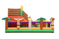 διογκώσιμη Bouncy Castle 0.55mm παιδική χαρά PVC για την πλήρη εκτύπωση χρώματος ενοικίου