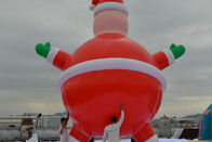 Γιγαντιαία διογκώσιμα μπαλόνια ηλίου Χριστουγέννων συνήθειας για έξω τη διαφήμιση πορτών
