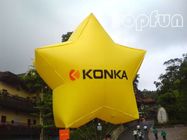 Πλήρη προϊόντα διαφήμισης χρώματος διογκώσιμα, λάμποντας μπαλόνι ηλίου αστεριών διογκώσιμο με το μουσαμά PVC 2mm