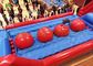 Lead Free Red Or Blue  Inflatable Sports Games / Blow Up Obstacle Course And Slide