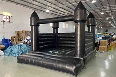 Μαύρα Bouncy Castle υπαίθρια κάστρα Bouncy ψευτοπαλλικαράδων κόμματος διογκώσιμα