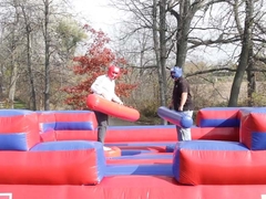Φουσκωτό Gladiator Joust Inflatables Αθλητικά παιχνίδια Bouncer για παιδιά και ενήλικες