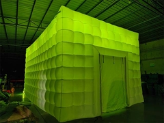 Φουσκωτό Cube Tent Night Club με φως LED για υπαίθρια εκδήλωση πάρτι