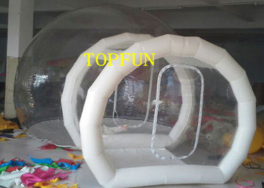 Διαφανής 0.8mm σκηνή φυσαλίδων PVC διογκώσιμη με τη σήραγγα για την έκθεση