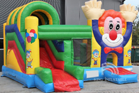 Διογκώσιμο σπίτι κόμματος παιδιών Multiplay ψευτοπαλλικαράδων ενοικίων Bouncy Castle κλόουν με τη φωτογραφική διαφάνεια
