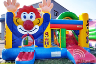 Διογκώσιμο σπίτι κόμματος παιδιών Multiplay ψευτοπαλλικαράδων ενοικίων Bouncy Castle κλόουν με τη φωτογραφική διαφάνεια