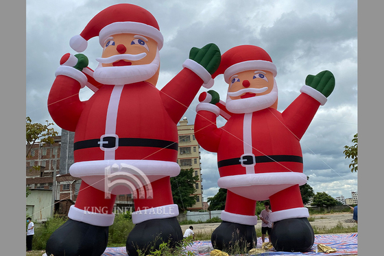 Giant Inflatable Christmas Santa Claus 6m 8m 10m Εμπορική διαφήμιση σε εξωτερικό χώρο
