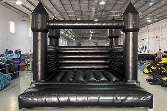 Party Bouncy Castle Μαύρο εσωτερικό φουσκωτό Bouncer Εξωτερικό Bouncy Castle για το σπίτι