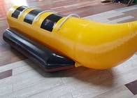 Φουσκωτό σκάφος μπανάνας 0,9 χιλιοστών PVC 3 ατόμων ανατινάζει παιχνίδια νερού για λίμνη και θάλασσα