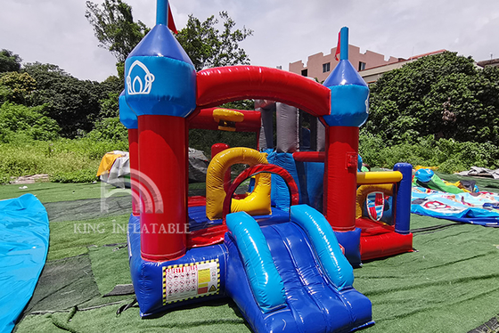 Διογκώσιμη αναπήδησης ψευτοπαλλικαράς Combo Bouncy Castle γιορτής γενεθλίων παιδιών φωτογραφικών διαφανειών σπιτιών διπλή