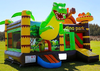 Υπαίθριο παιχνίδι 0.55mm ενηλίκων και παιδιών διογκώσιμο ενοίκιο Bouncy Castle δεινοσαύρων PVC