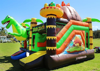Υπαίθριο παιχνίδι 0.55mm ενηλίκων και παιδιών διογκώσιμο ενοίκιο Bouncy Castle δεινοσαύρων PVC