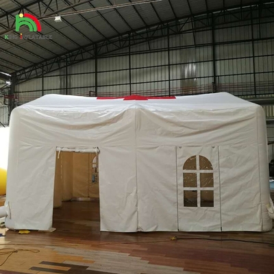 Λευκό Μεγάλο Εξωτερικό Blow Up Γάμα LED Φως Κατασκήνωση Φουσκωτό Εξωτερικές Εκδηλώσεις σκηνή