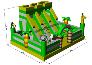 Ζωικό διογκώσιμο Bouncy Castle κρεβάτι PVC, χτύπημα - επάνω φωτογραφική διαφάνεια νερού παιδιών