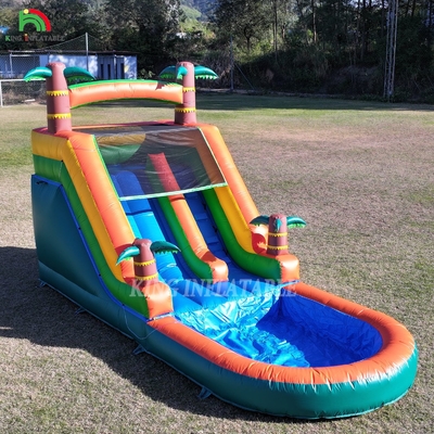 21x9x12FT Εμπορική ποιότητα PVC αναπηρικό σπίτι φουσκωτά υδατικά διαδρόμια τροπική διαδρόμια με ψεκασμό