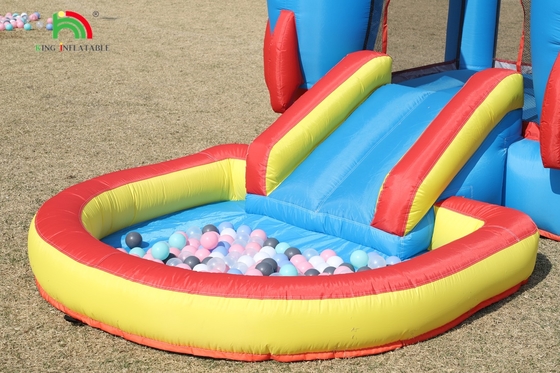 Εσωτερικό εξωτερικό πάρτι φουσκωτό Bounce House Toddler Bounce House Combo με μπάλα Pit Slide Basket Trampoline