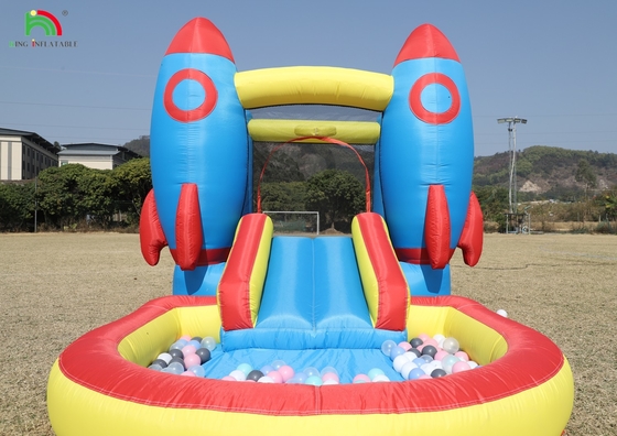 Εσωτερικό εξωτερικό πάρτι φουσκωτό Bounce House Toddler Bounce House Combo με μπάλα Pit Slide Basket Trampoline