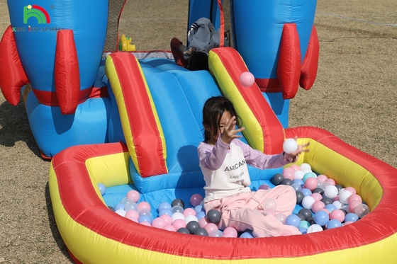 Εσωτερικό εξωτερικό πάρτι φουσκωτό Bounce House Toddler Bounce House Combo με μπάλα Pit Slide Basket Trampoline