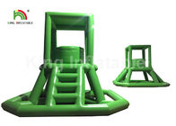 Πράσινο PVC παιχνιδιών νερού 16,41 FT διογκώσιμο που αναρριχείται στον πύργο Lifeguard με τη σκάλα