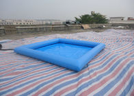 Τετραγωνική λίμνη νερού PVC μπλε διογκώσιμη/λίμνη νερού για τη διασκέδαση 32cm παιδιών βάθος