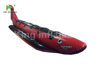 Κόκκινα αλιευτικά σκάφη μυγών καρχαριών διογκώσιμα, αεροστεγές σύστημα 6 χτύπημα PVC ατόμων - επάνω σύνολο