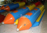 Ανθεκτική διογκώσιμη πετώντας διογκώσιμη βάρκα 8 ελκήθρων νερού ψαριών/μπανανών καθίσματα/διογκώσιμη βάρκα μπανανών PVC