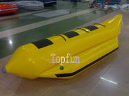 3 πρόσωπο 0.9mm διογκώσιμη κίτρινη βάρκα Inflatables μπανανών νερού μουσαμάδων PVC/καυτή βάρκα μπανανών πώλησης διογκώσιμη