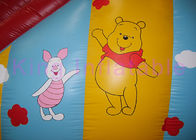 Κόκκινος/κίτρινος/μπλε ευρύ χτύπημα - επάνω ξεράνετε το αδιάβροχο PVC Winnie φωτογραφικών διαφανειών τα παιχνίδια Pooh